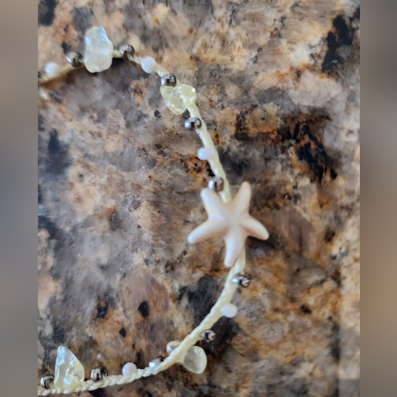 From The Beaches Of Mexico - Starfish Charm Beaded Anklet - Picture 1 of 2